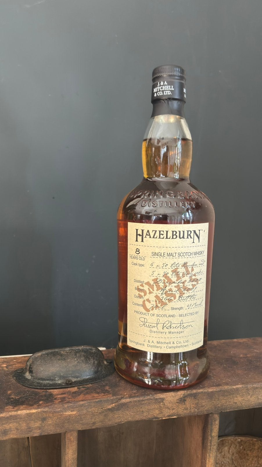Hazelburn 8 ans — Petits fûts — 2000/2009, Collections, Vins, Comme neuf, Enlèvement ou Envoi