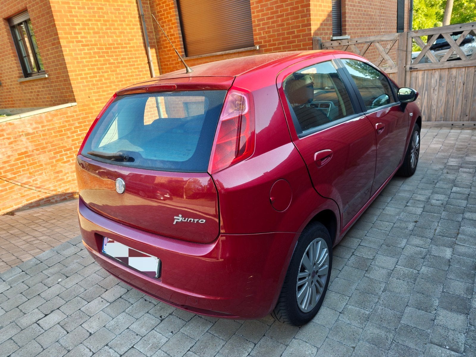 Fiat Grande Punto, 1.3 multijet, 151.000km, Climatisation, Autos, Fiat, Rouge, Achat, Rétroviseurs électriques, Boîte manuelle