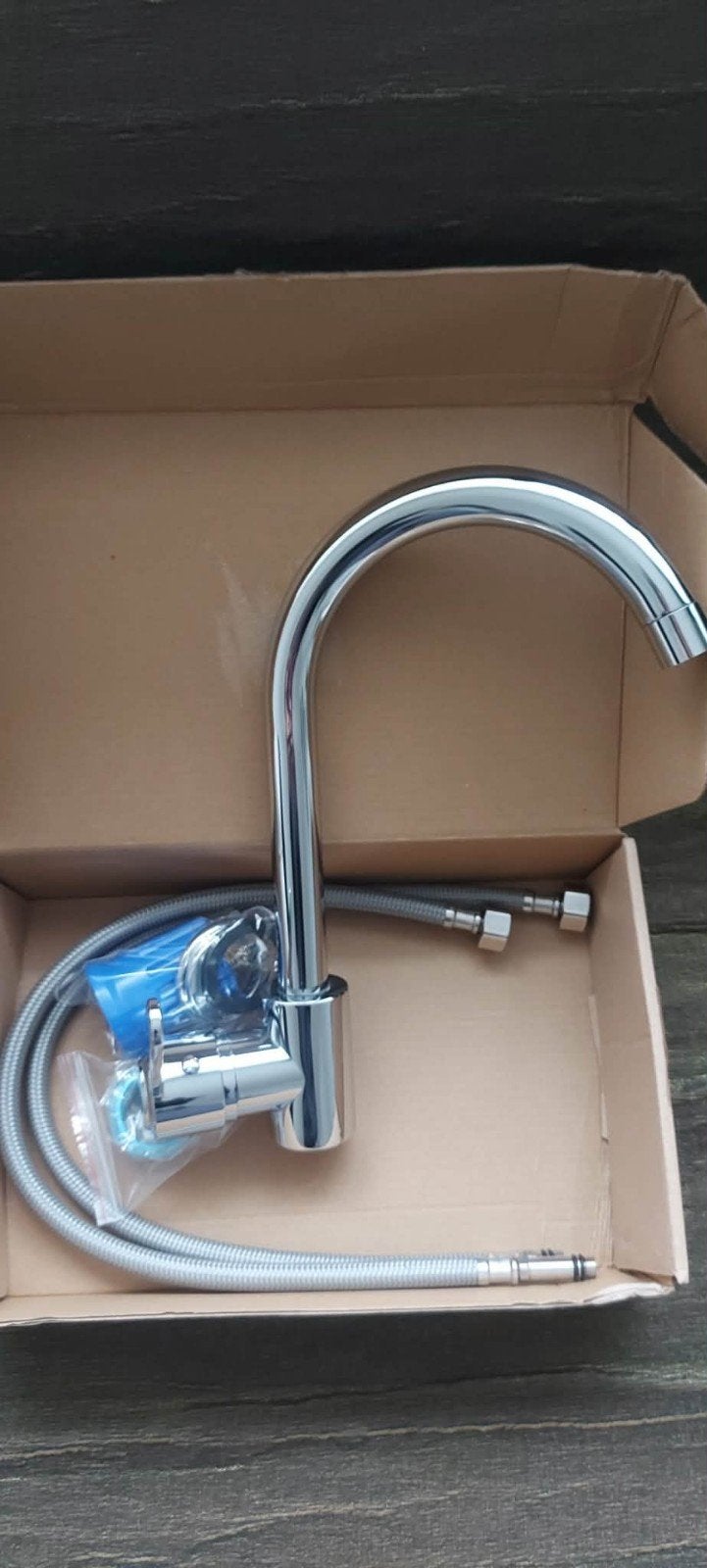 Robinet de cuisine chromé (argent) Neuf, Bricolage & Construction, Enlèvement ou Envoi
