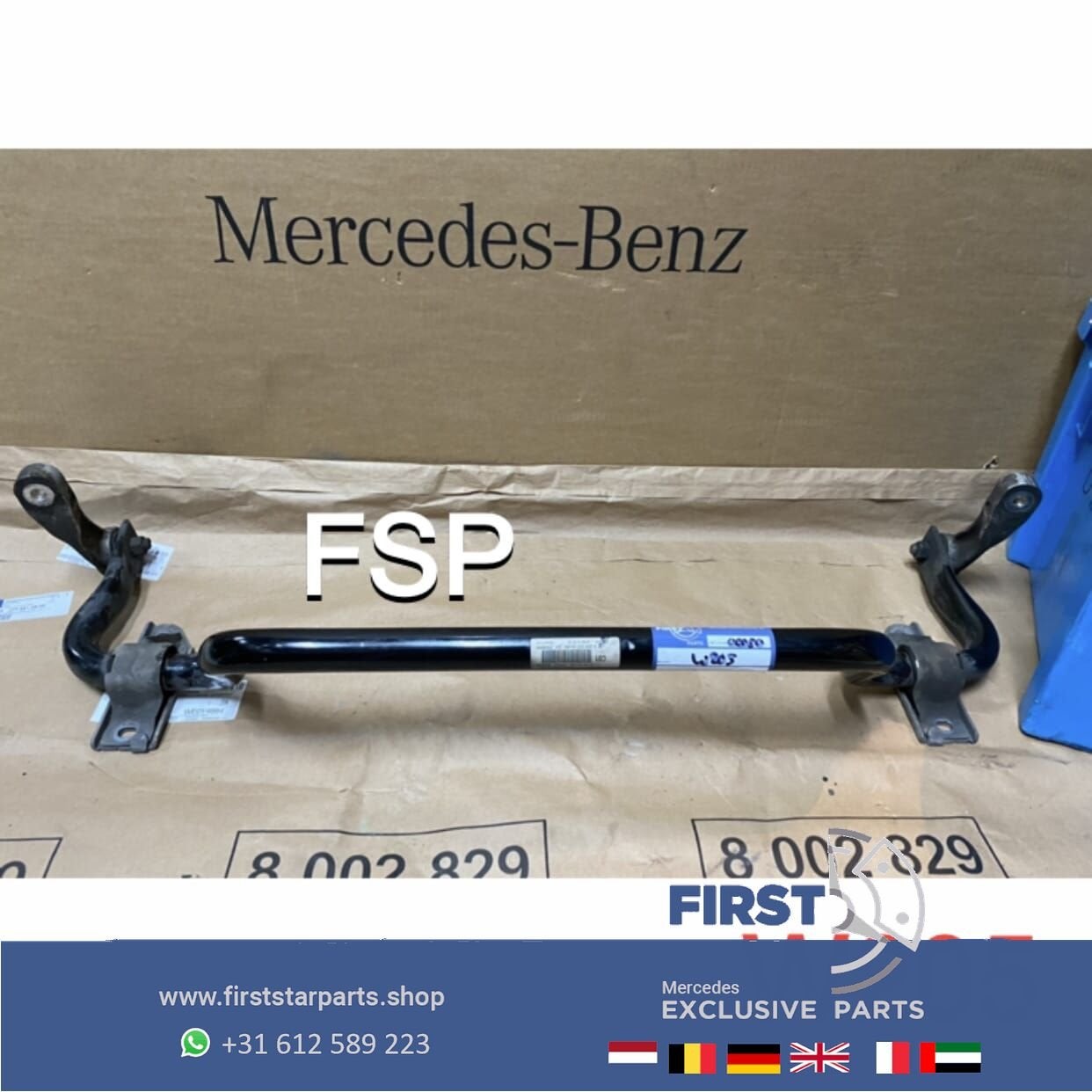 W205 STABILISATORSTANG Mercedes C Klasse 2014-2020 origineel, Suspension et Châssis, Utilisé, -, -