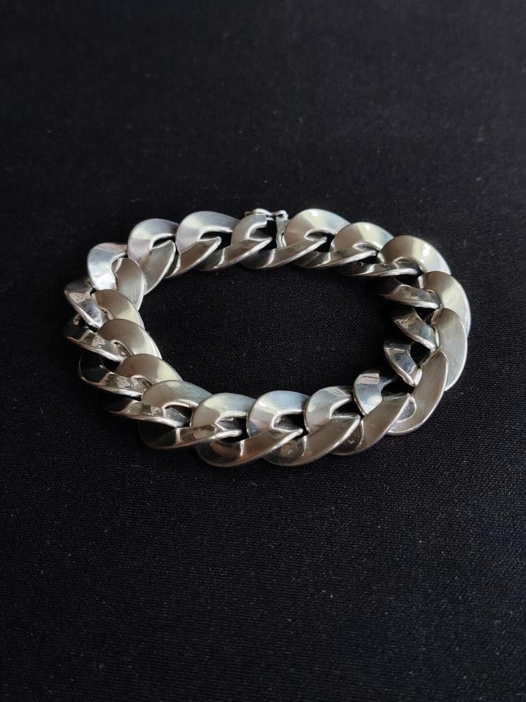 Prachtige zilveren armband (835), Ophalen, Zo goed als nieuw, Dame of Heer, Zilver