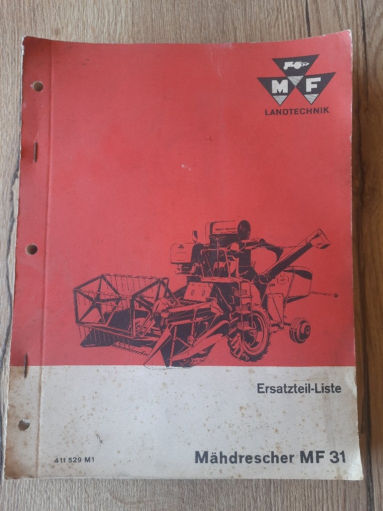 LIVRES DE PIÈCES DÉTACHÉES MASSEY FERGUSON MF 31 - MF 87, Enlèvement ou Envoi, Utilisé, Massey Ferguson