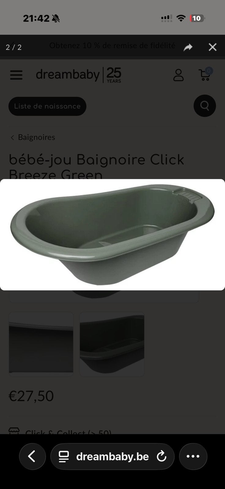 Baignoire plus le pied, Autres marques, Comme neuf, Enlèvement, Standard