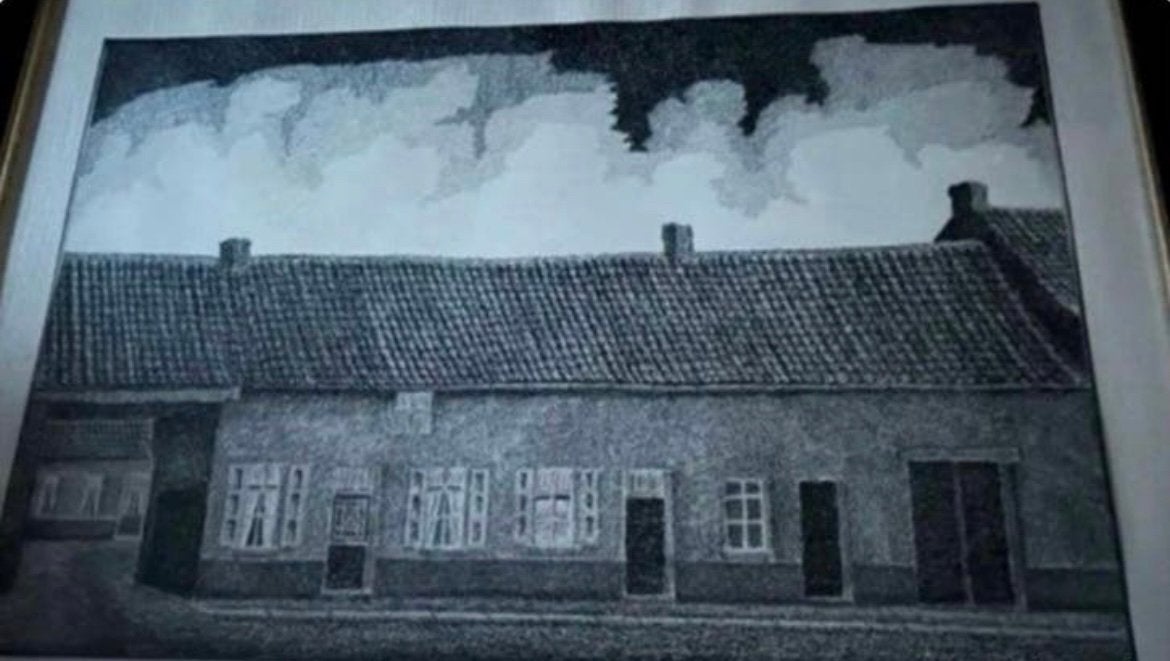 Oud schilderij gesigneerd door Boussu, Antiek en Kunst, Kunst | Etsen en Gravures, Ophalen, Gesigneerd