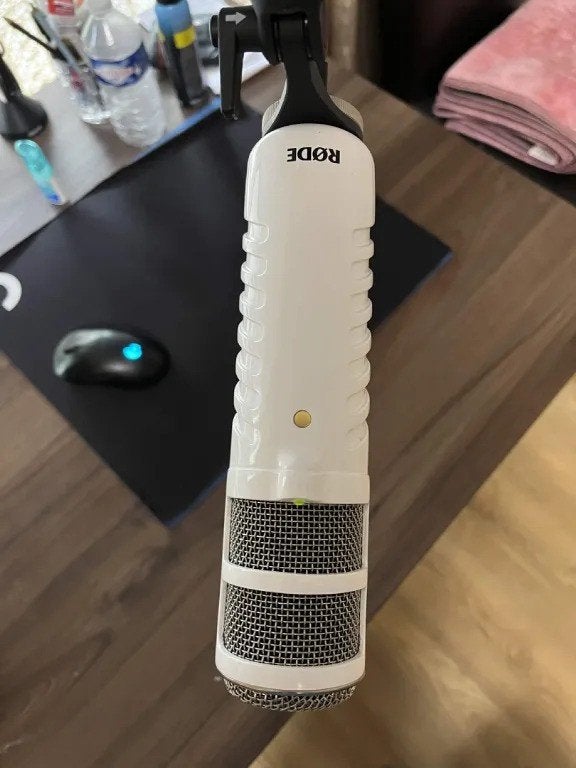 Microphone USB Podcaster rouge + PSA1 rouge, Enlèvement ou Envoi, Utilisé