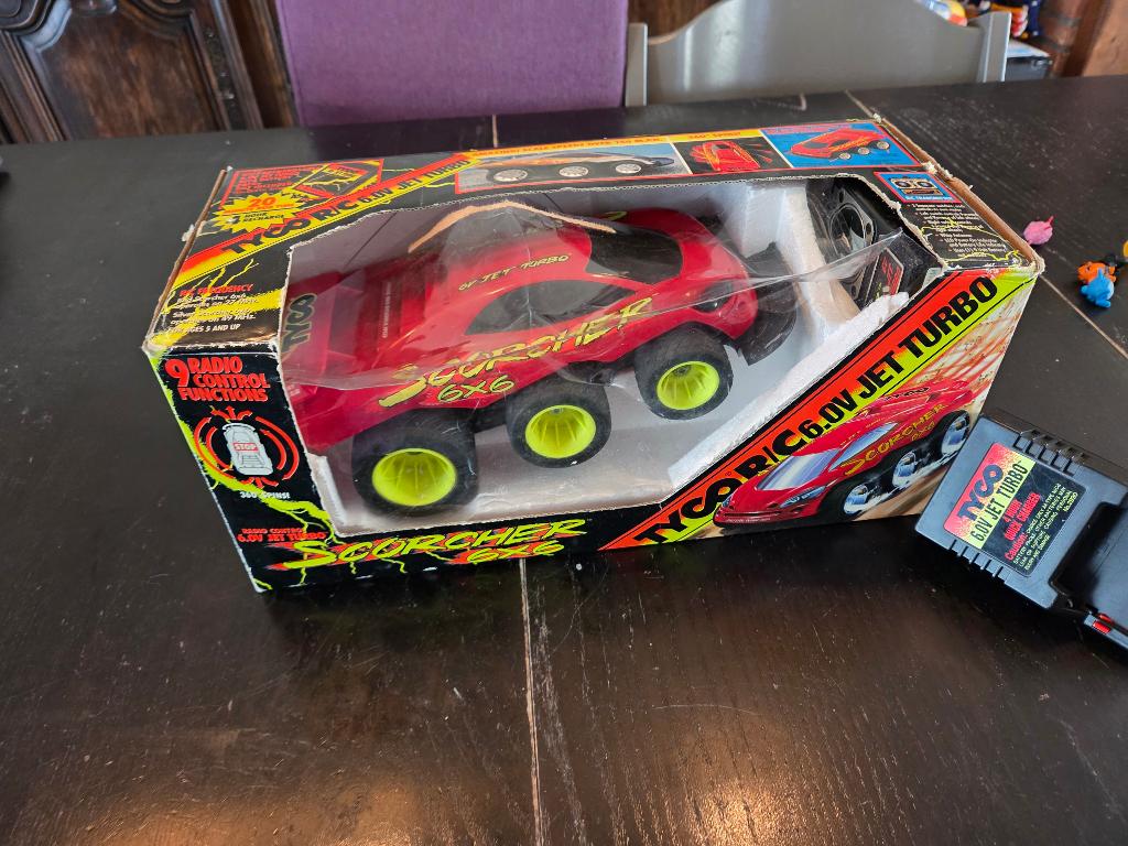 Tyco 6x6 Scorcher vintage RC auto 1993, Ophalen of Verzenden, Gebruikt, Elektro, Auto offroad
