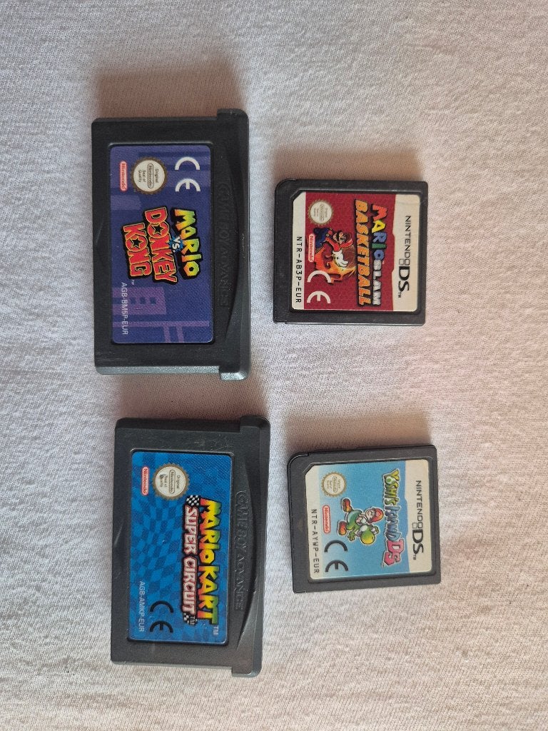 Mario bundel GBA/DS — Mario Kart, vs DK, Basketball, Yoshi, Consoles de jeu & Jeux vidéo, Jeux | Nintendo DS, Utilisé, Plateforme