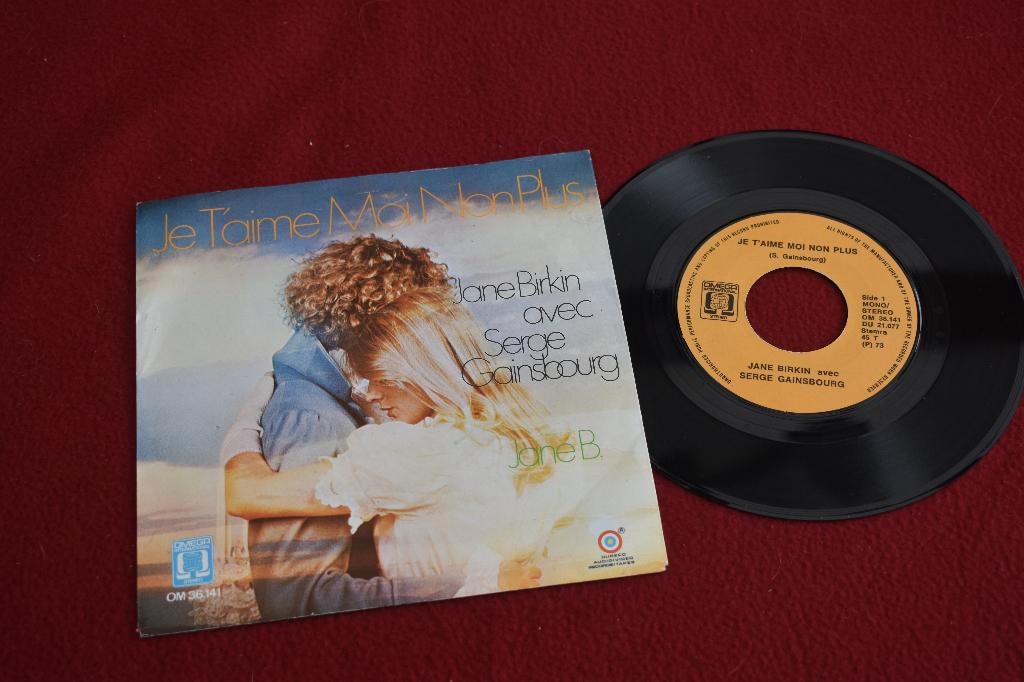 45t's van Jane Birkin & Serge Gainsbourg, Ophalen of Verzenden, 1970 - 1979, Zo goed als nieuw