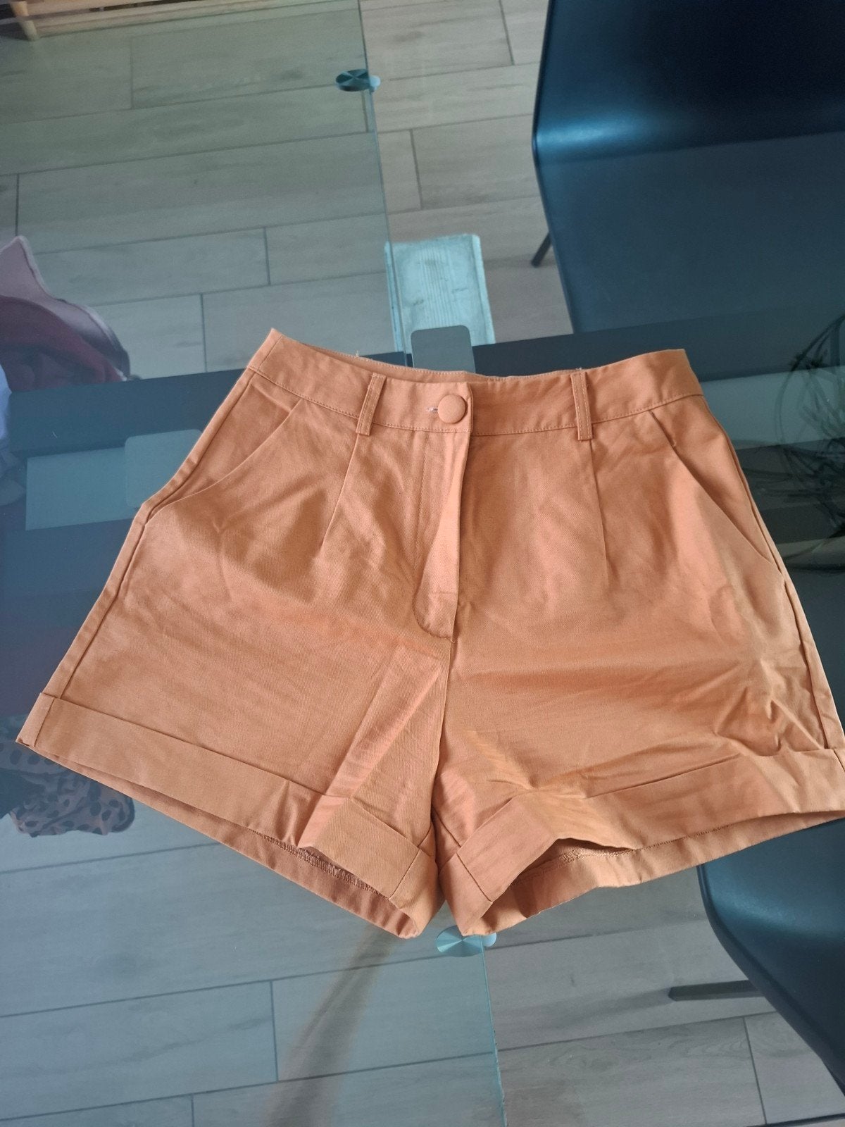 Korte broek van abrikozenkatoen S, Kleding | Dames, Kort, Ophalen of Verzenden, Zo goed als nieuw, Maat 36 (S)