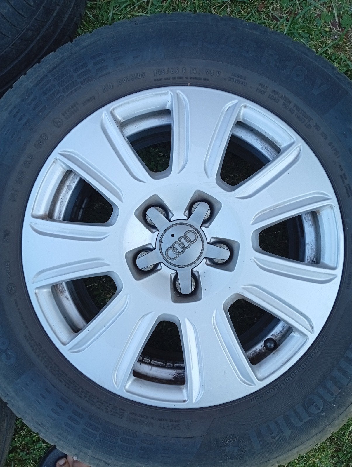 4 jantes alu Audi, 16 pouces, Pneu(s)