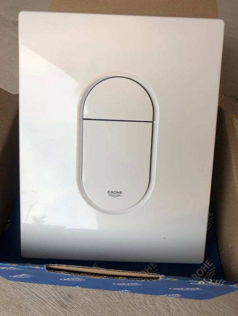 Grohe wc bedieningsplaat verticaal wit, Ophalen, Nieuw