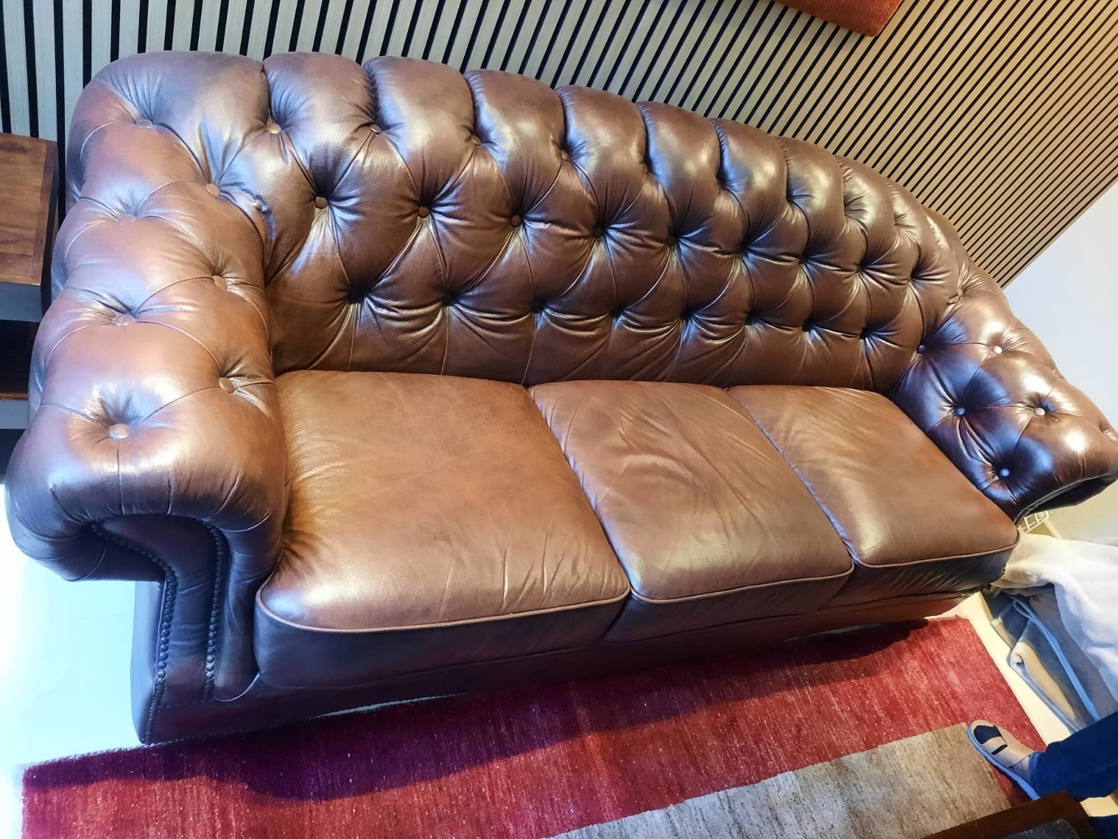 Mooie Chesterfield bank in perfect staat, Ophalen