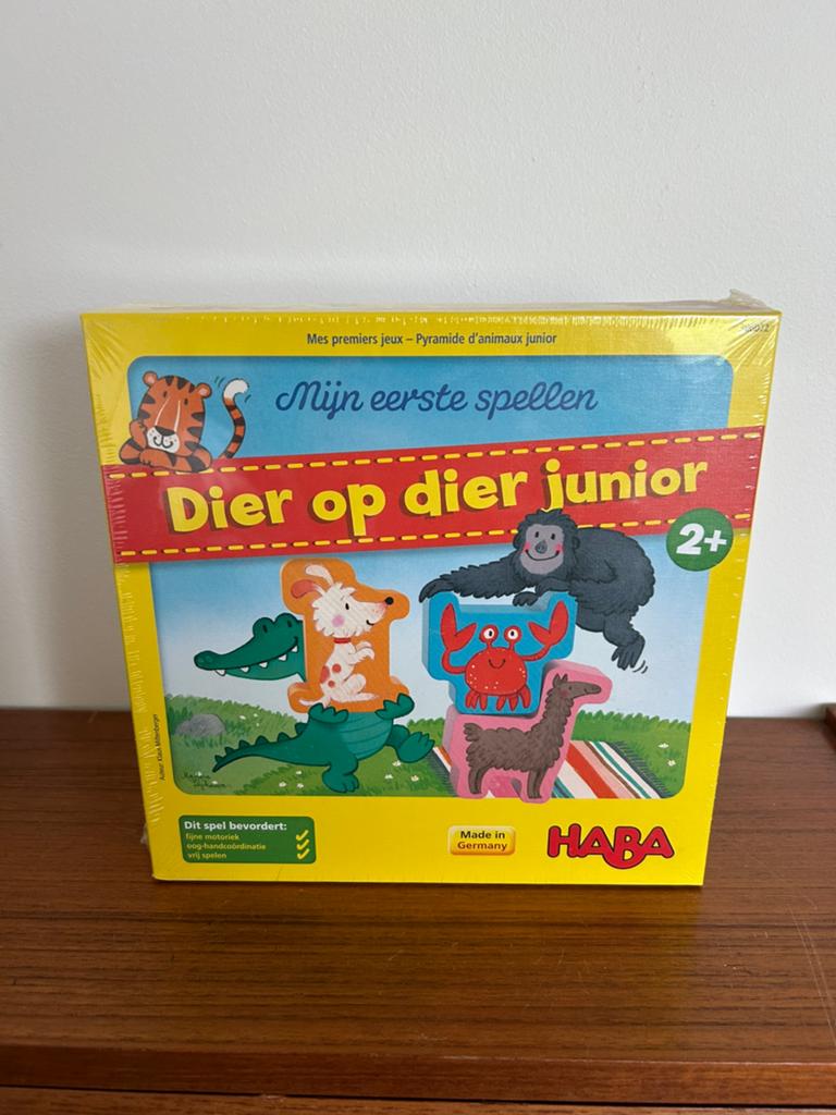 Spel Dier op dier junior van Haba, Hobby en Vrije tijd, Een of twee spelers, Ophalen of Verzenden, Nieuw