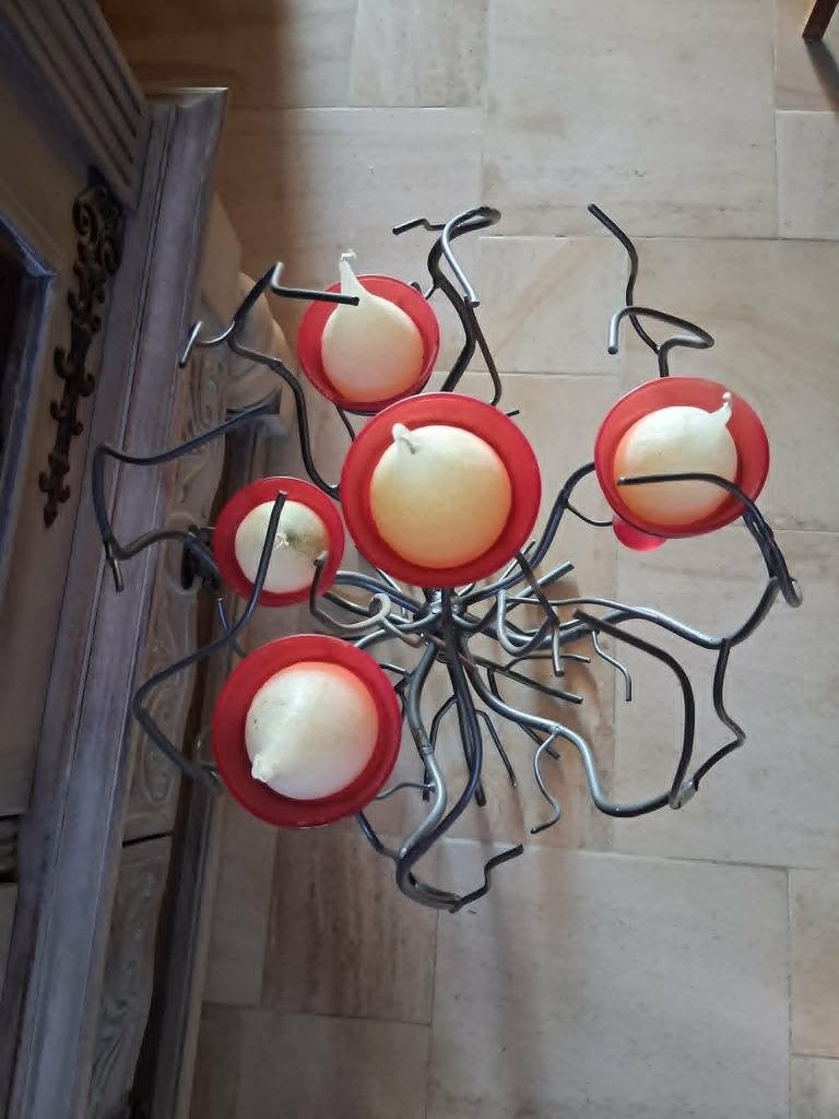 kaarsen kandelaar in kunstwerk, Ophalen, Overige materialen