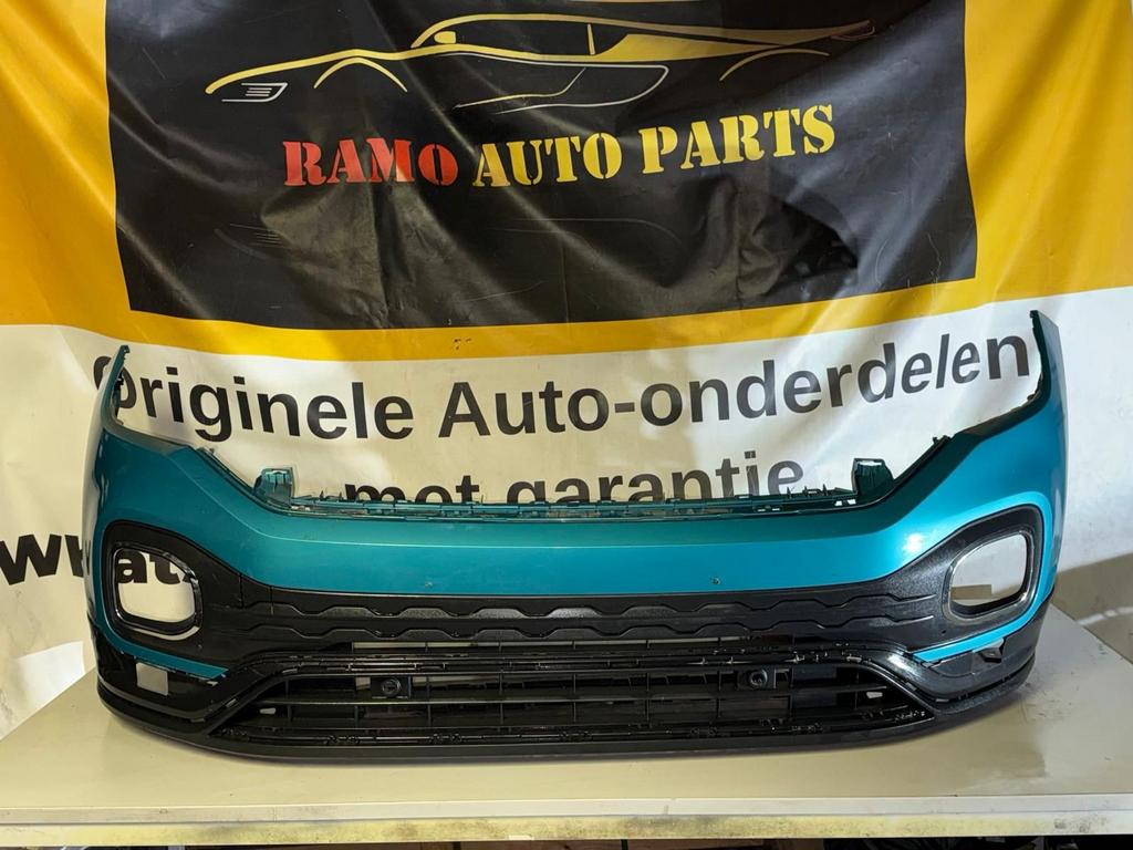 VOORBUMPER VW T-CROSS 2GM ORIGINEEL 4XPDC 2GM807221A T-CROSS, Gebruikt, -, -, Ophalen of Verzenden