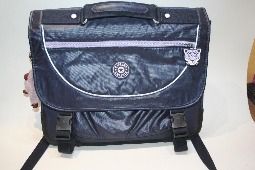 Kipling boekentas  als nieuw met aapje, Ophalen of Verzenden, Zo goed als nieuw, Rugtas