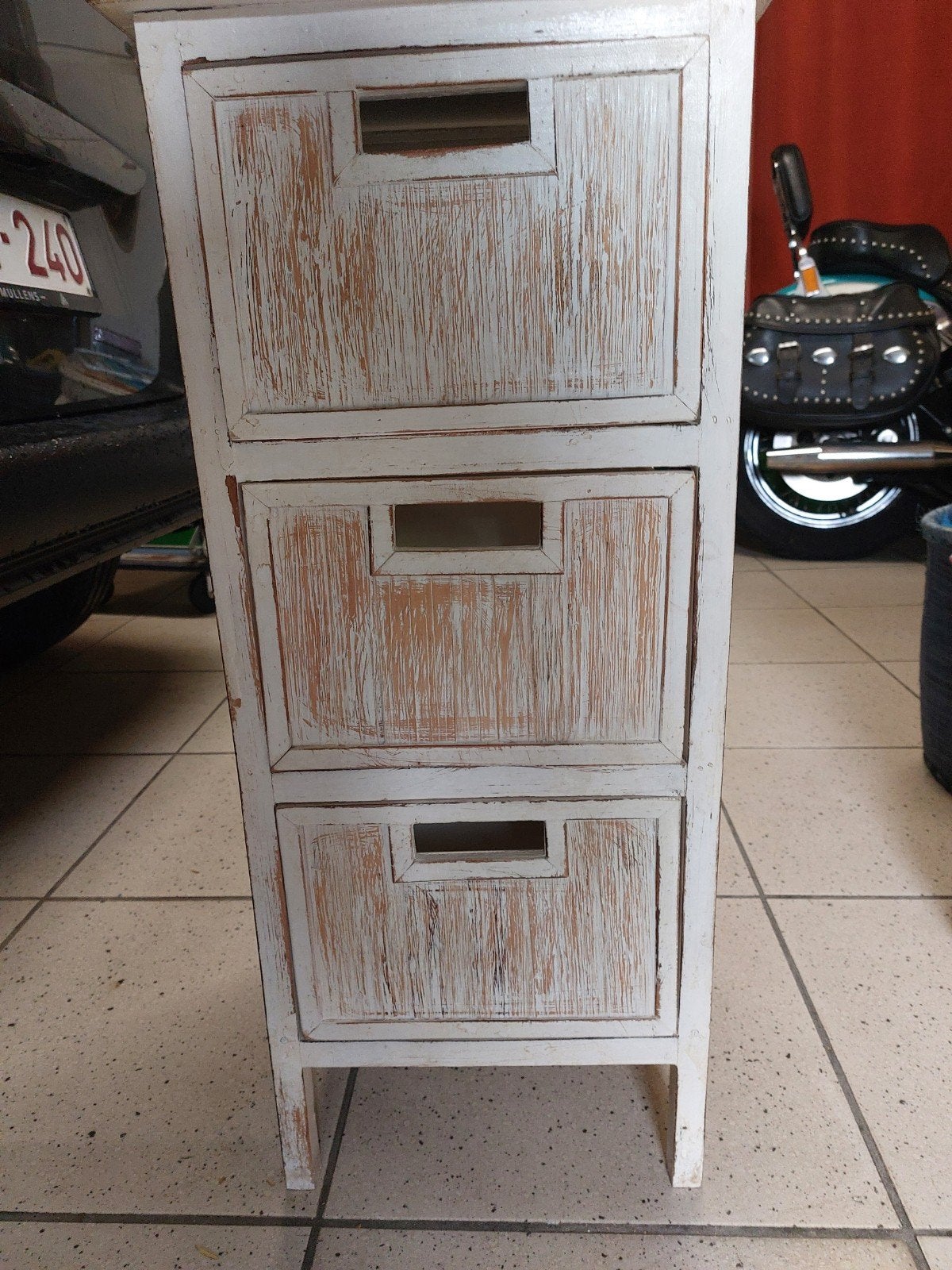 Landelijk ladekastje 33x36x75. 0486 215927, Huis en Inrichting, Kasten | Ladekasten, Ophalen