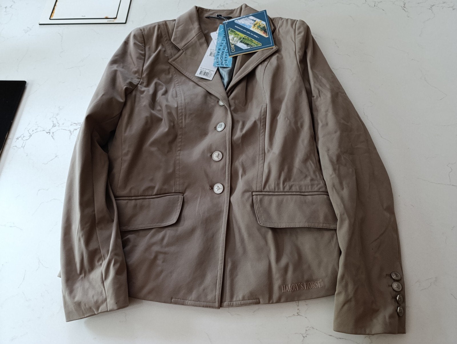 wedstrijd,  rijvest, Dieren en Toebehoren, Paardrijkleding, Ophalen of Verzenden, Nieuw, Beige, Bovenkleding