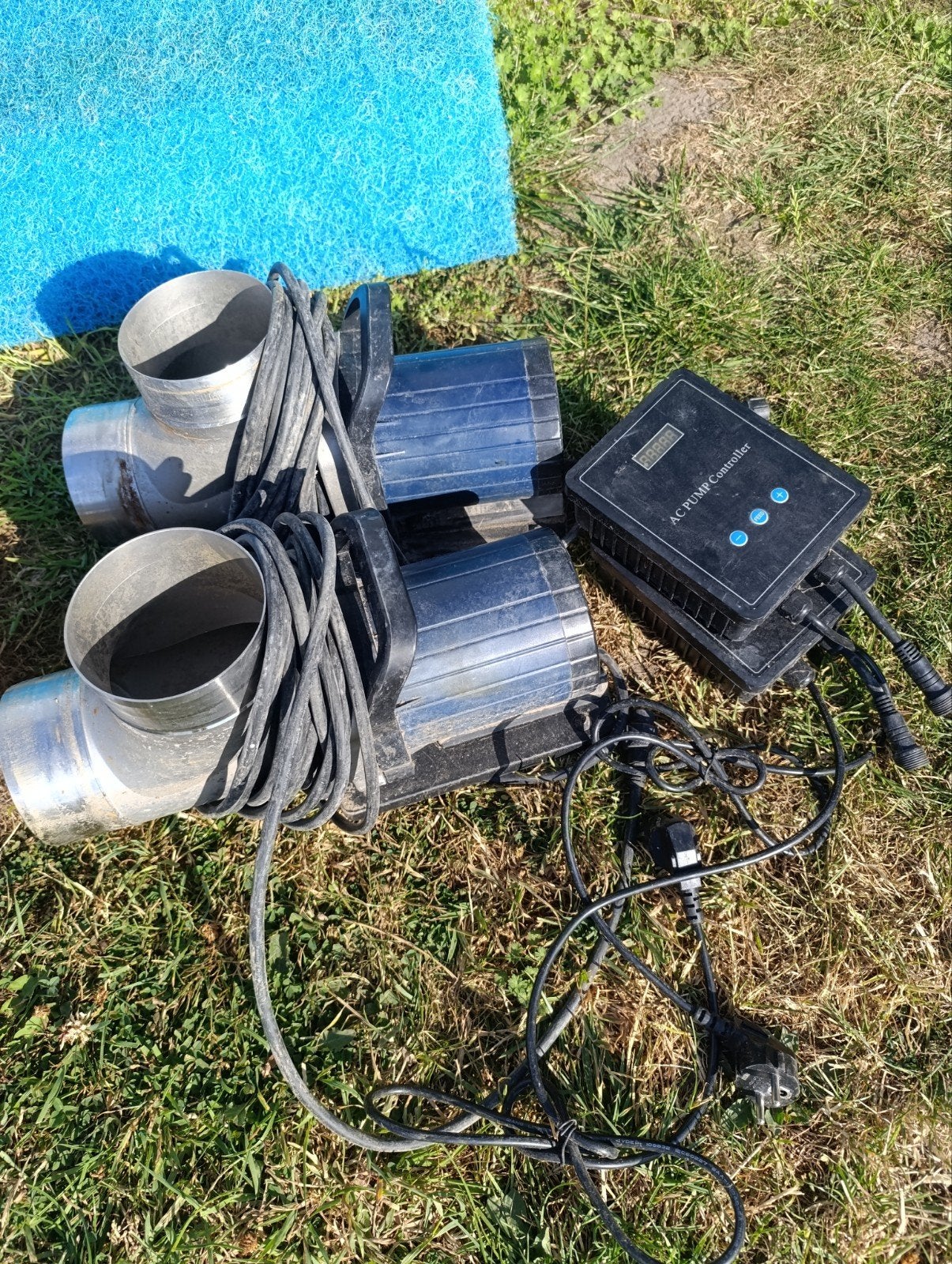 Set van 2x Aquariolux MP50-100L Regelbare Vijverpomp + Contr, Tuin en Terras, Vijver-toebehoren, Vijverpomp, Ophalen