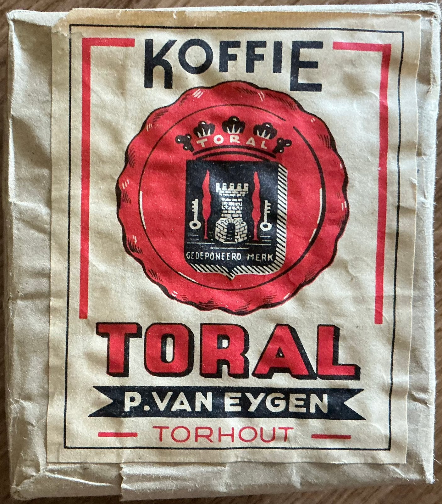 Oude KOFFIE TORAL/P.VAN EYGEN/TORHOUT/luciferdoosverpakking, Verzamelen, Ophalen of Verzenden, Zo goed als nieuw, Verpakking