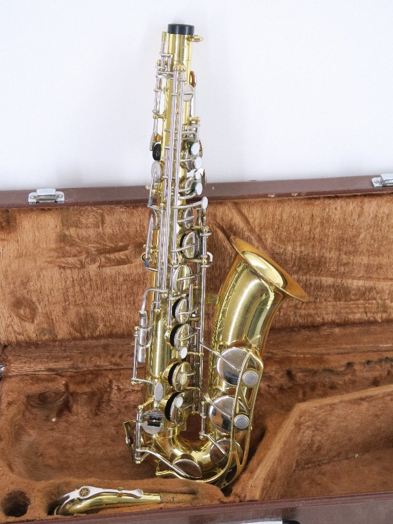 Yamaha Yas 21 saxofoon, speelt goed, Ophalen of Verzenden, Gebruikt, Alt, Met koffer