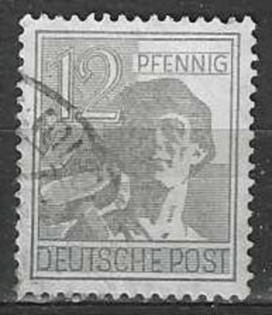 Allemagne A.A.S. 1947 - Yvert 36 - Deutsche Post (ST), Timbres & Monnaies, Timbres | Europe | Allemagne, Envoi, Affranchi