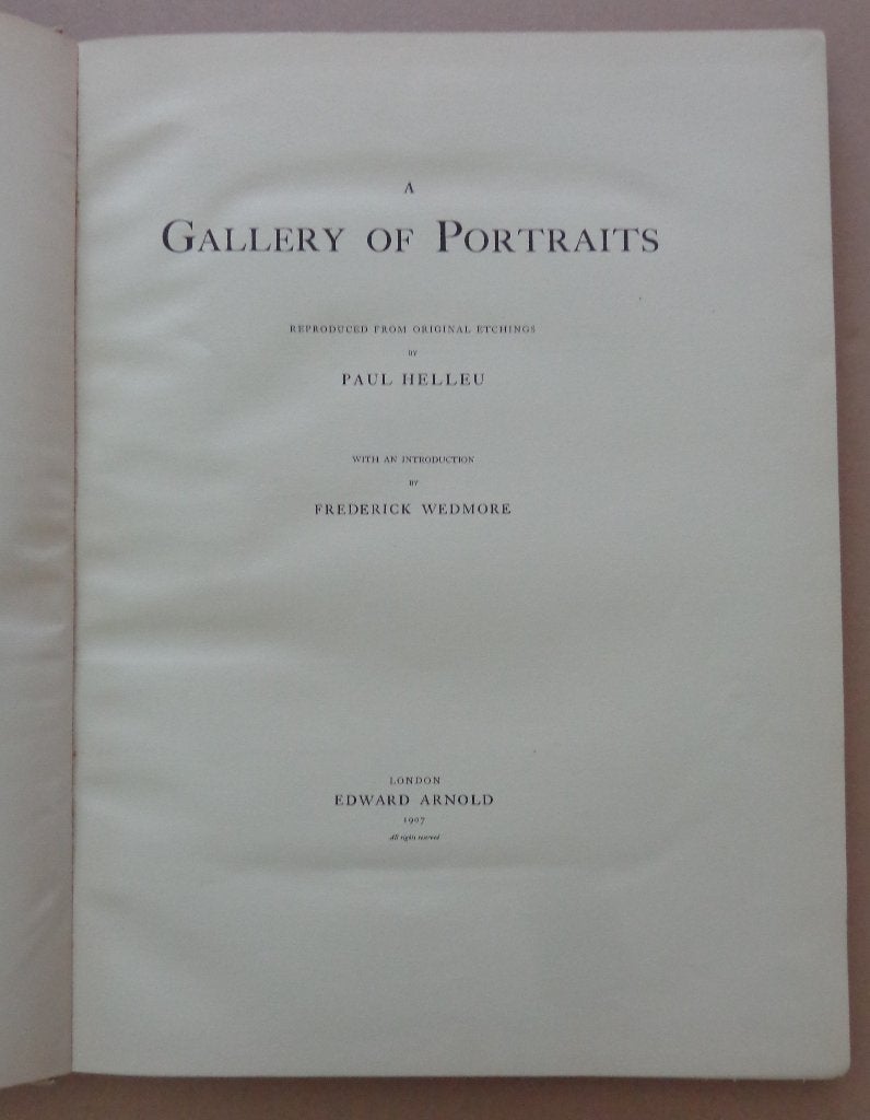 PAUL HELLEU / PORTRAITS / 21x KLEURETS / KUNSTBOEK / 50x38cm, Ophalen of Verzenden, Genummerd