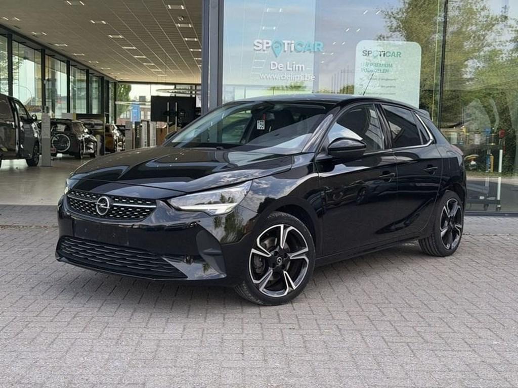 Opel Corsa Elegance 1.2T Automaat *Navi*CarPlay*Camera*, Auto's, Zwart, Zwart, Bedrijf, 5 deurs