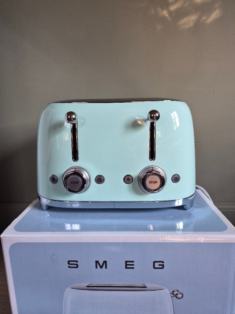 SMEG broodrooster 4 sneden (pastelgroen) NIEUW, Electroménager, Grille-pain, Enlèvement, Neuf