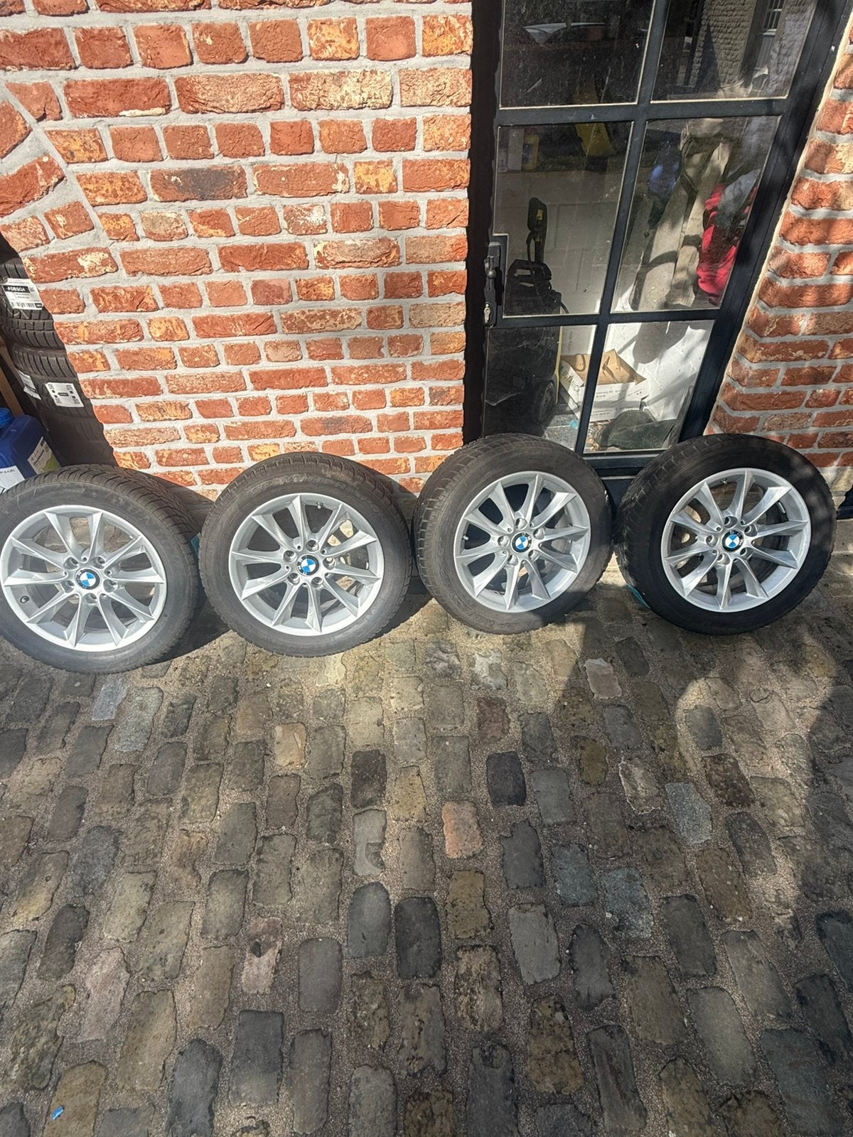 205/55/R16 bmw velgen plus winterband, Ophalen, Velg(en)
