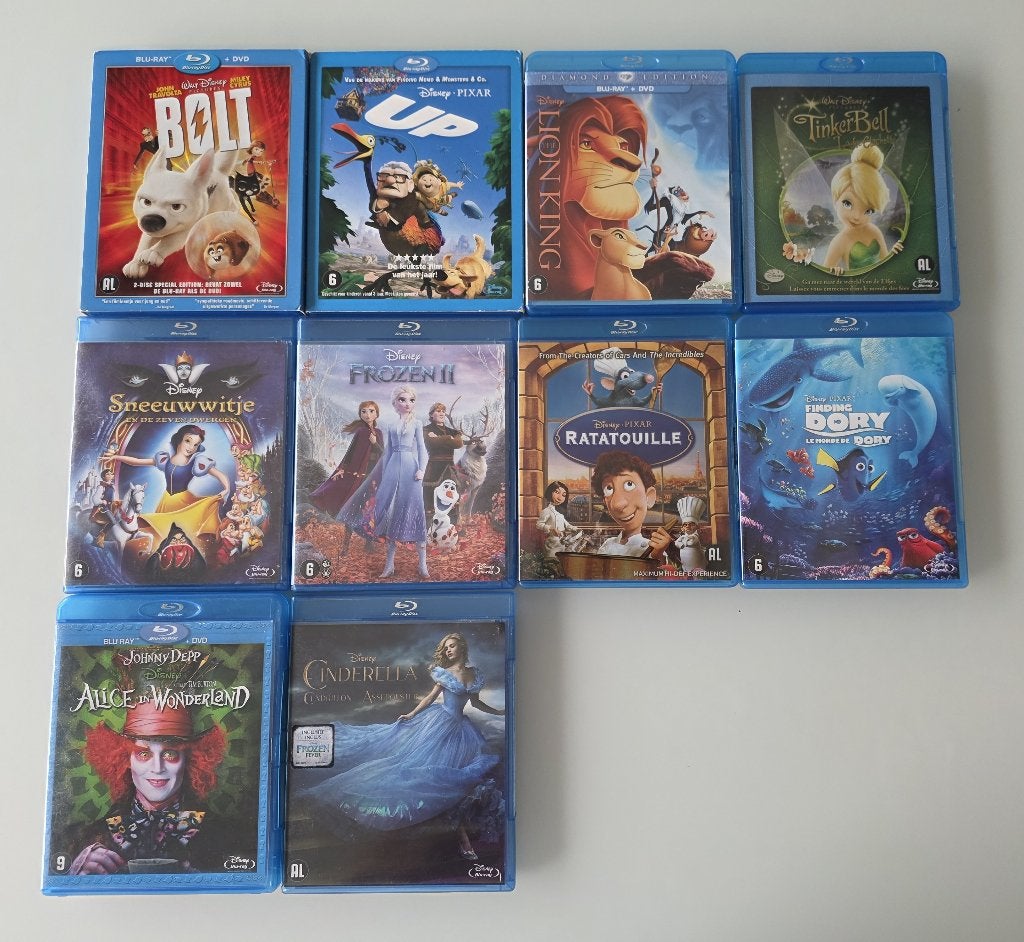 20 blu- ray 's : Walt Disney en kinderen, CD & DVD, Enlèvement ou Envoi