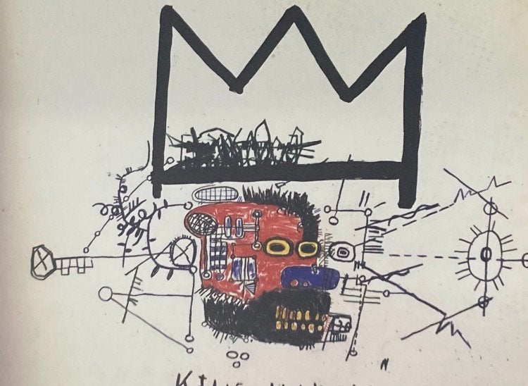 Basquiat : lithographie 50 pat 70 cm. Vendue encadrée, Enlèvement ou Envoi, Lithographie