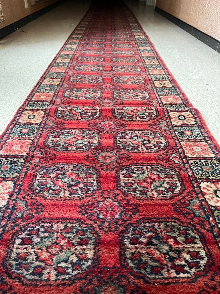 Tapis 10 m, Rouge, 200 cm ou plus, Enlèvement, Utilisé