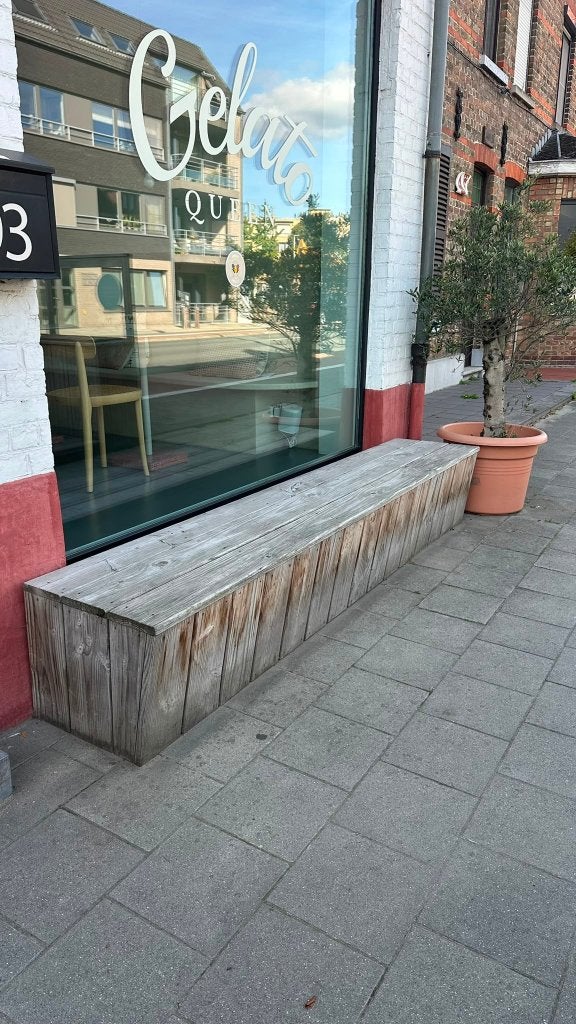 Canapé d'extérieur en bois : 3 PIÈCES, Enlèvement, Utilisé, Mobilier