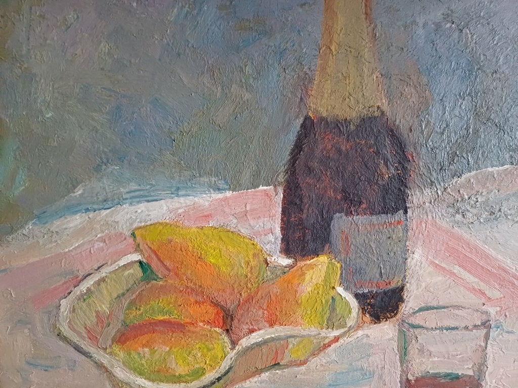 Schilderij M.VAN DEN BEMPT "Stilleven"   50x40, Antiquités & Art, Enlèvement ou Envoi
