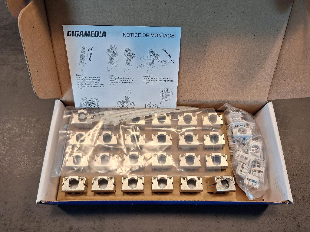 keystone gigamedia cat 6 schield, Ophalen, Nieuw
