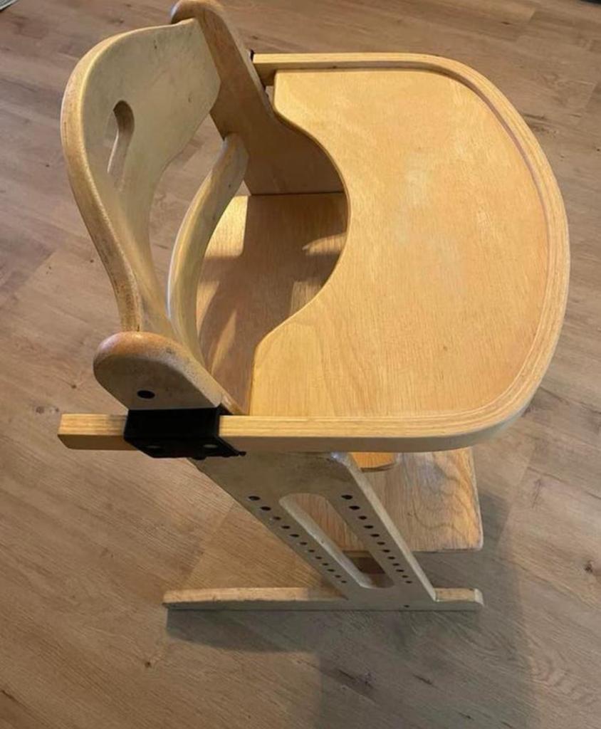 Tripp Trapp Stokke babystoel uit hout, Ophalen, Zo goed als nieuw, Aanschuifbaar