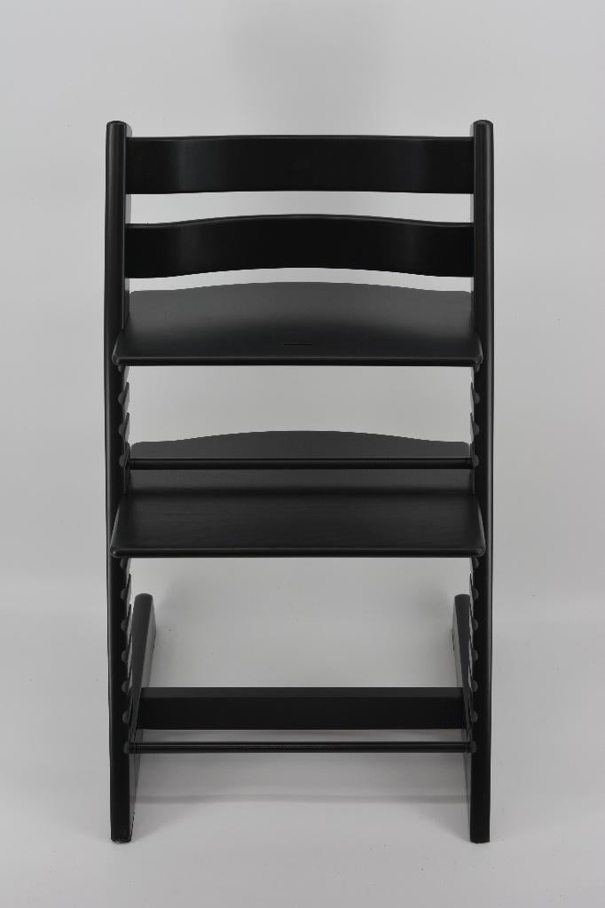 Stokke Tripp Trapp Zwart Black – Refurbished model, Kinderen en Baby's, Kinderstoelen, Zo goed als nieuw, Meegroeistoel, Aanschuifbaar