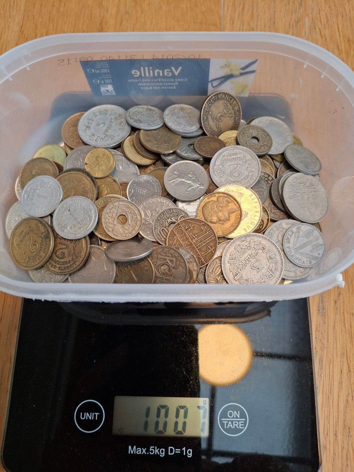 lot de pièces françaises de 1 kg, Enlèvement ou Envoi, Monnaie
