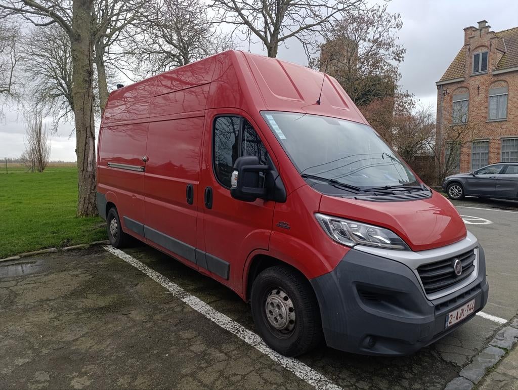 Fiat Ducato l3h3 2016 btw wagen, Autos, Rouge, Euro 5, Achat, 4 portes