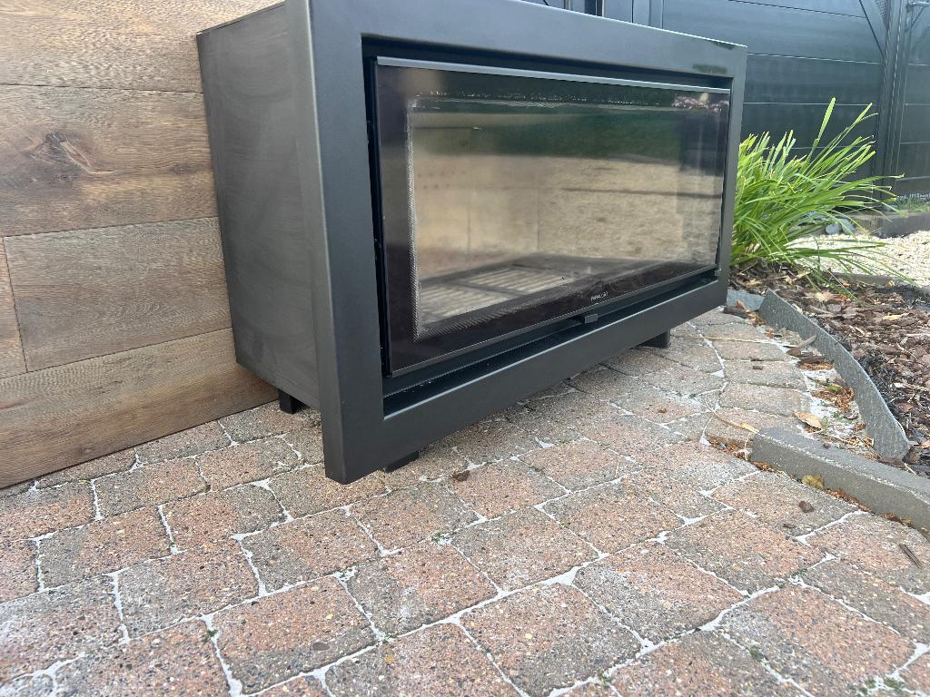 hout kachel xl inbouwhaard, Enlèvement, Comme neuf, Encastré, Cheminée au bois
