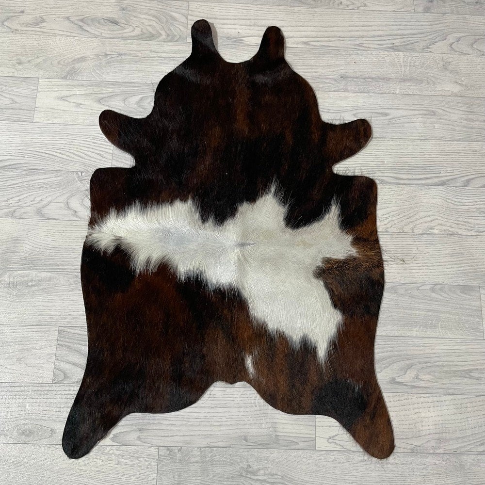 Mini koeienhuid bruin wit zwart 90x60cm #518 | Lederstore, Meerkleurig, Wandkleed, Nieuw, Ophalen of Verzenden