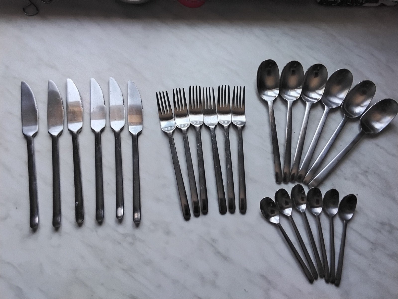 Ikea vintage bestekset voor 6 person 24 delig Data Icon RVS, Verzenden, IKEA, Bestekset