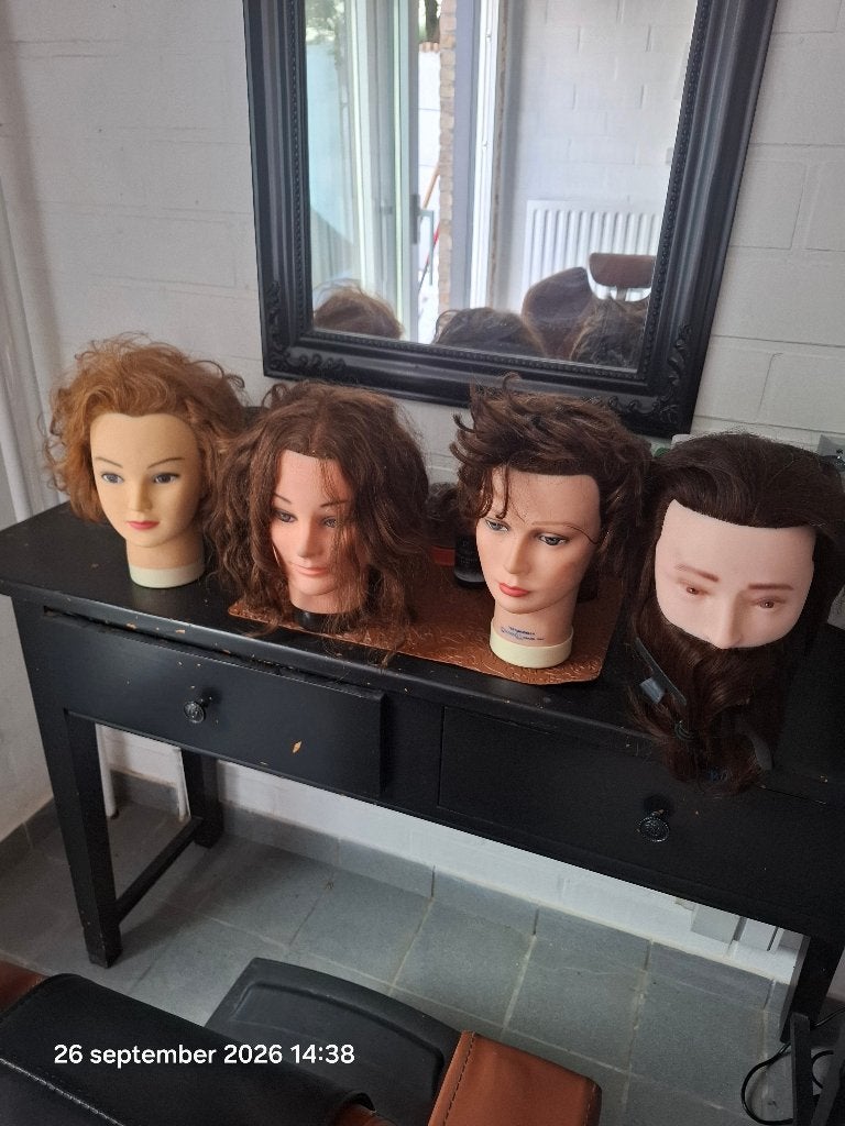 kappers oefenhoofden, Hobby en Vrije tijd, Ophalen, Gebruikt