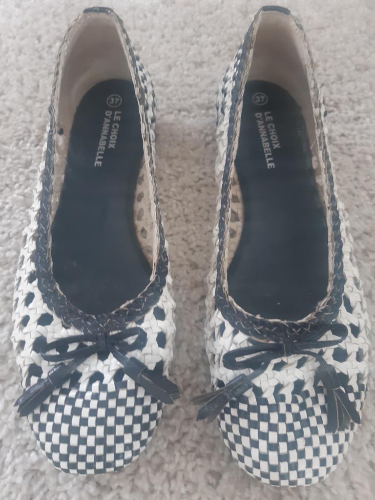 Damesschoen " La choix d´Annabelle " Maat 37., Kleding | Dames, Schoenen, Zo goed als nieuw, Ballerina's, Blauw, Ophalen of Verzenden