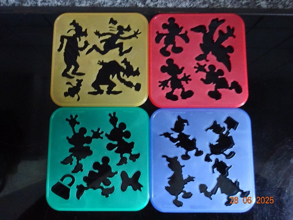 Tupperware, tuppertoy set van 4 sjablonen "disney", Ophalen of Verzenden