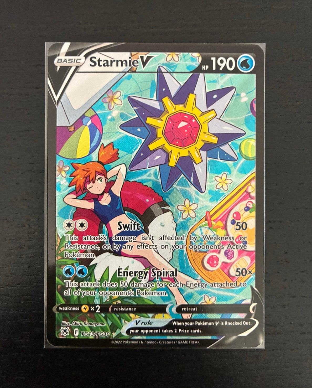 NM Starmie V TG13/TG30 pack-fresh Pokémon Card, Ophalen of Verzenden, Zo goed als nieuw, Losse kaart, Foil