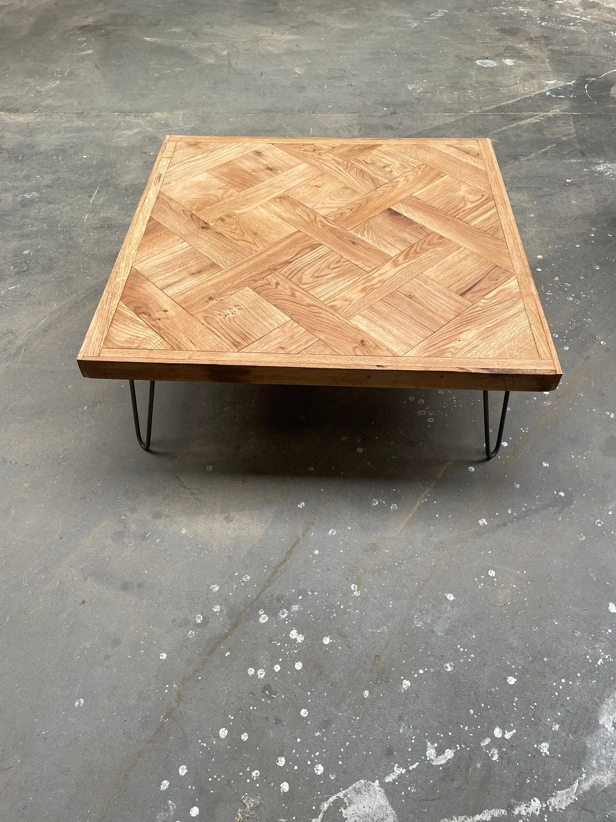 Nieuwe handgemaakte salontafels - EIK, Huis en Inrichting, 50 tot 100 cm, Vierkant, Nieuw, Eikenhout