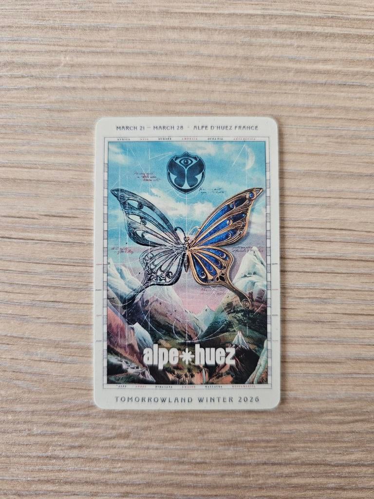 Tomorrowland Winter 2026 Skilift Pass Card, Ophalen of Verzenden