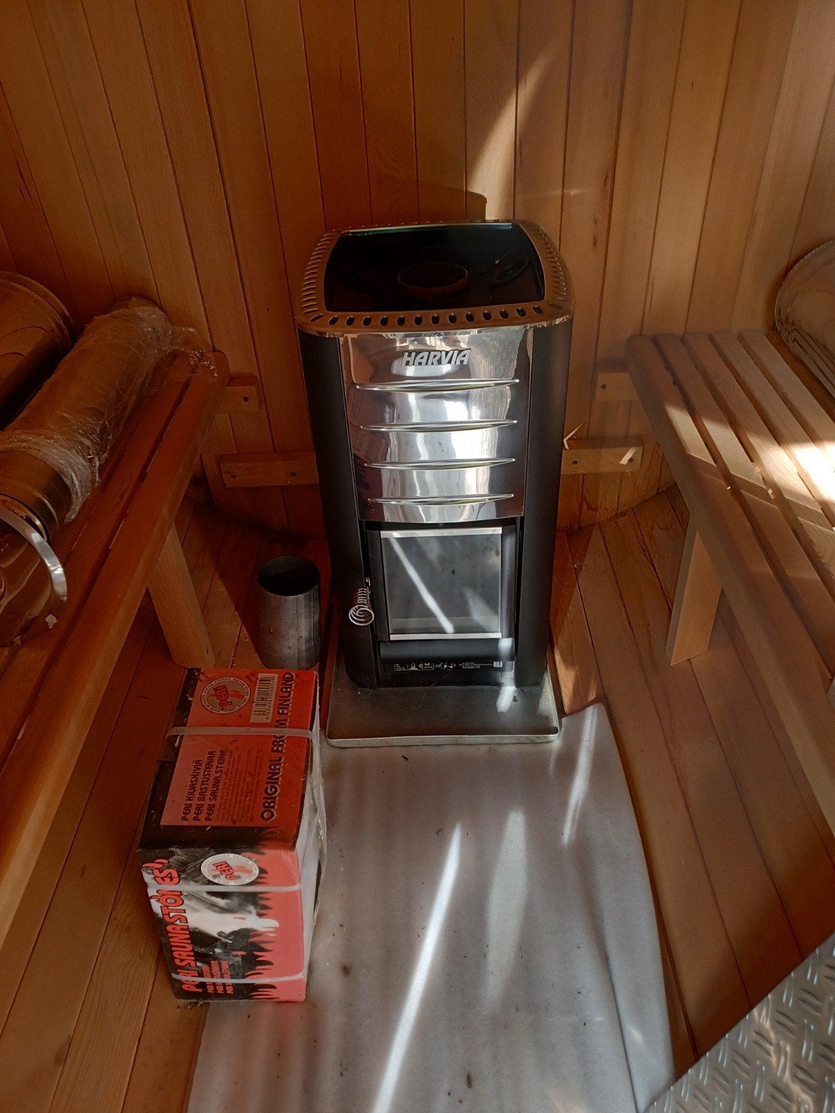 Sauna houtkachel harvia, Sport en Fitness, Ophalen, Nieuw, Fins of Traditioneel
